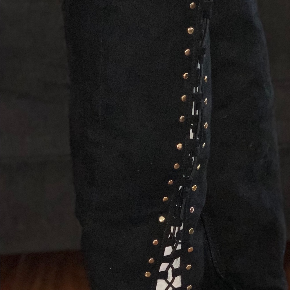 Black with gold tones